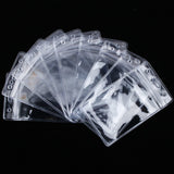 ISKYBOB 10Pcs Vertical Transparent Vinyl Plastic Clears ID Card Badge Holder Wholesale