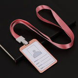 1pcs High quality Aluminium Alloy Card Holder Employee Name ID Card Cover Metal Work Certificate Identity Badge ID Business Case