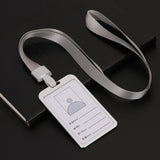 1pcs High quality Aluminium Alloy Card Holder Employee Name ID Card Cover Metal Work Certificate Identity Badge ID Business Case