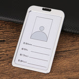 1pcs High quality Aluminium Alloy Card Holder Employee Name ID Card Cover Metal Work Certificate Identity Badge ID Business Case