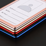 1pcs High quality Aluminium Alloy Card Holder Employee Name ID Card Cover Metal Work Certificate Identity Badge ID Business Case