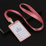 1pcs High quality Aluminium Alloy Card Holder Employee Name ID Card Cover Metal Work Certificate Identity Badge ID Business Case