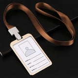 1pcs High quality Aluminium Alloy Card Holder Employee Name ID Card Cover Metal Work Certificate Identity Badge ID Business Case