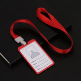 1pcs High quality Aluminium Alloy Card Holder Employee Name ID Card Cover Metal Work Certificate Identity Badge ID Business Case