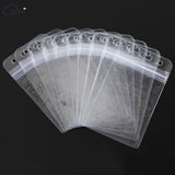 ISKYBOB 10Pcs Vertical Transparent Vinyl Plastic Clears ID Card Badge Holder Wholesale