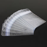 ISKYBOB 10Pcs Vertical Transparent Vinyl Plastic Clears ID Card Badge Holder Wholesale